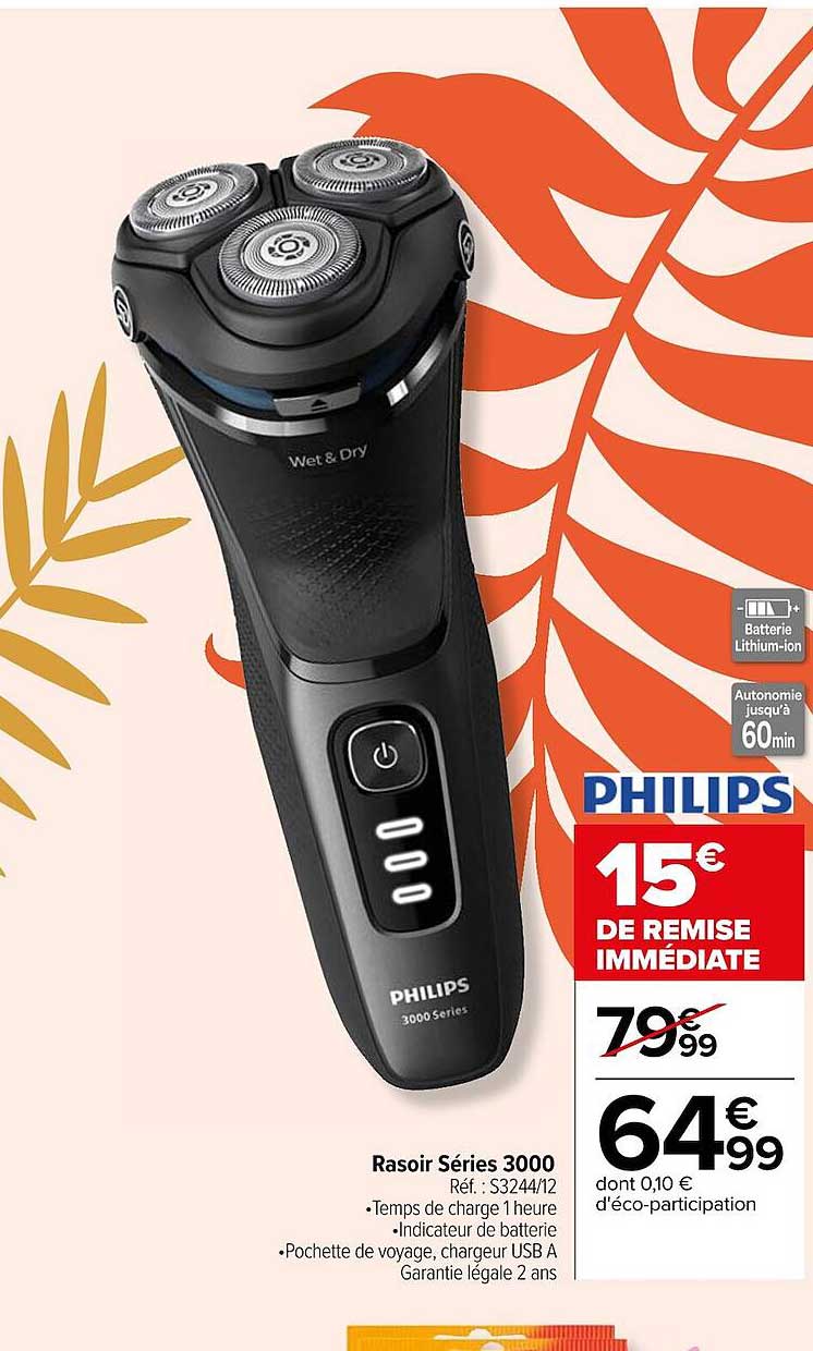 rasoir séries 3000 philips