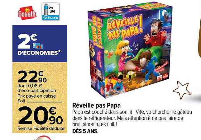 réveille pas papa goliath