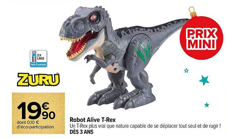 robot alive t-rex zuru