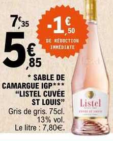 sable de camargue igp "listel cuvée st louis"