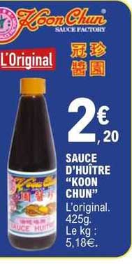 sauce d'huître "koon chun"