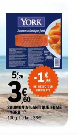 saumon atlantique fumé "york"
