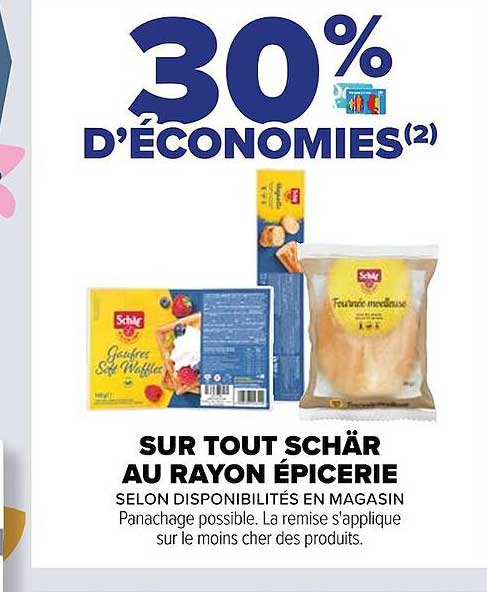 schär au rayon épicerie