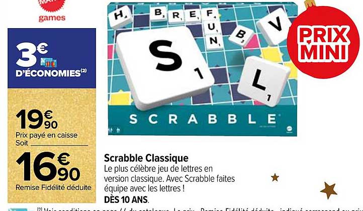 Scrabble Classique Mattel Games