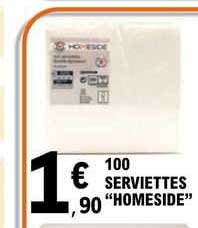 Serviettes "homeside"