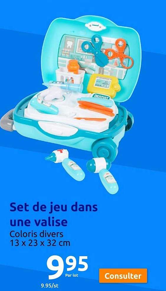 set de jeu dans une valise