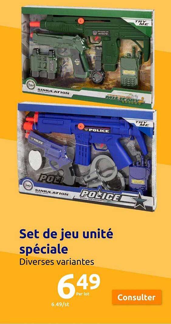 set de jeu unité spéciale