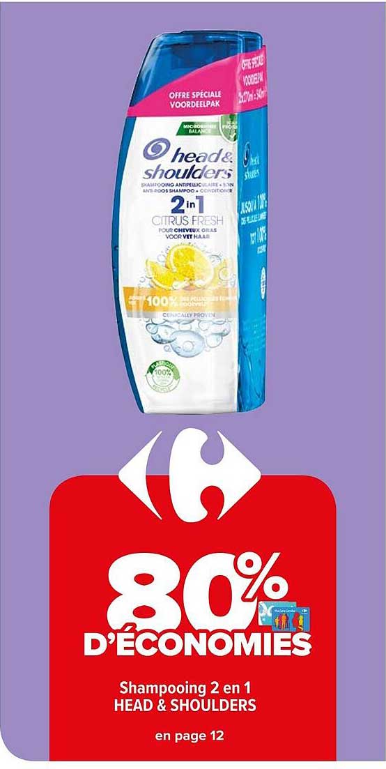 shampooing 2en1 head&shoulders