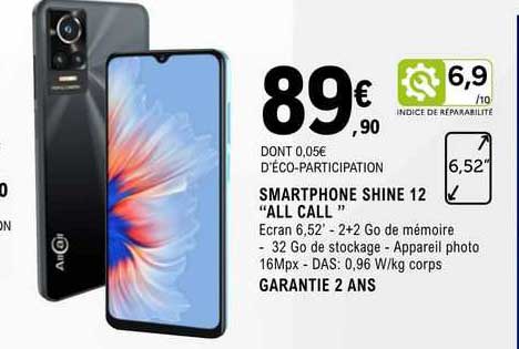 smartphone shine 12 "all call"