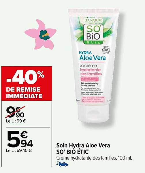 soin hydra aloe vera so' bio étic