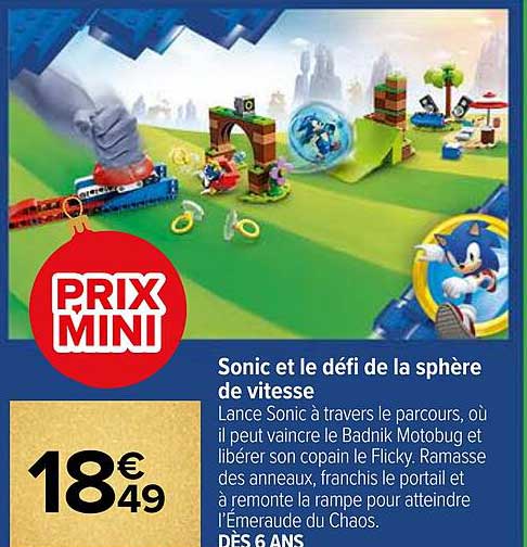 sonic et le défi de la sphère de vitesse