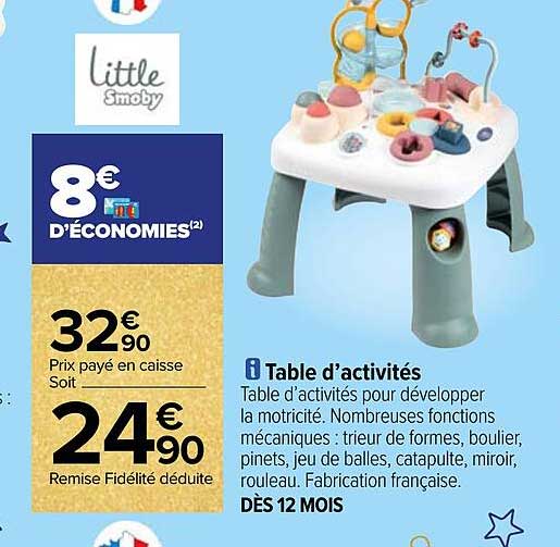 table d'activités little smoby
