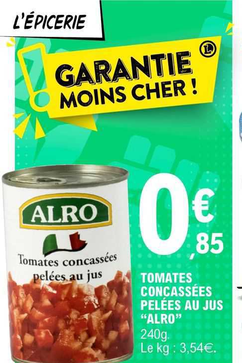 Tomates Concassée Pelées Au Jus "alro"
