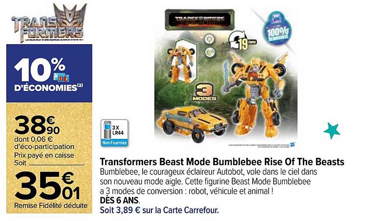 transformers beast mode bumblebee rise of the beasts