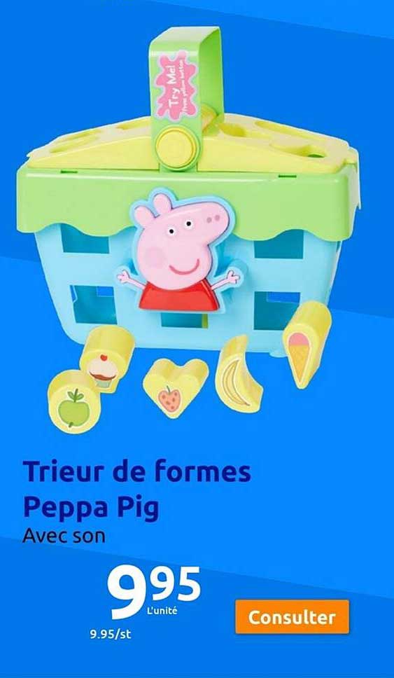 trieur de formes peppa pig