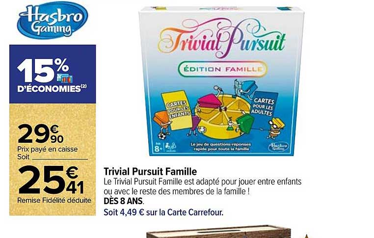 trivial pursuit famille hasbro gaming