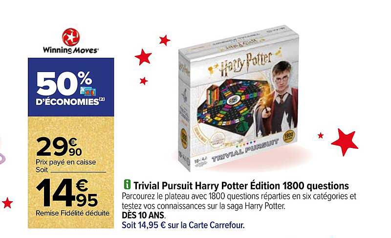 trivial pursuit harry potter édition 1800 questions winning moves