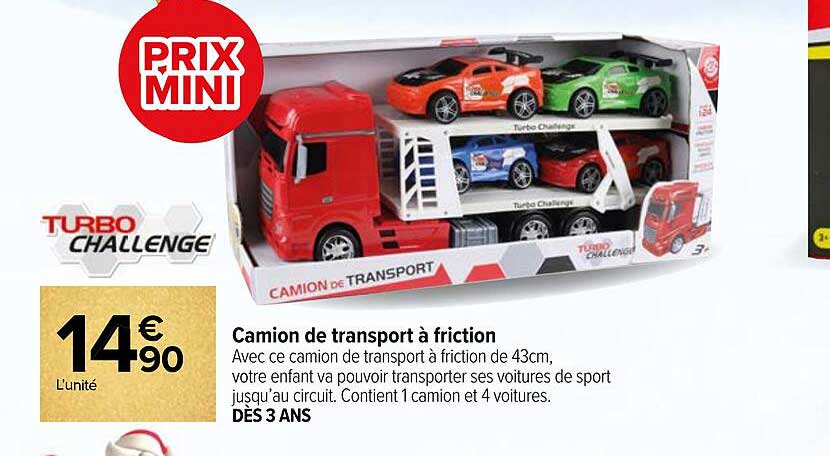Turbo Challenge Camion De Transport à Friction