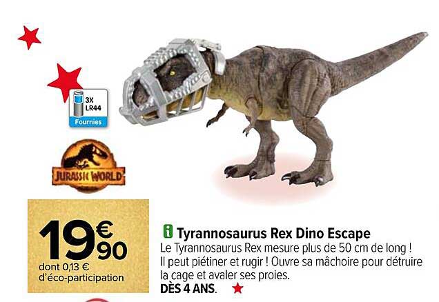 tyrannosaurus rex dino escape jurassic world