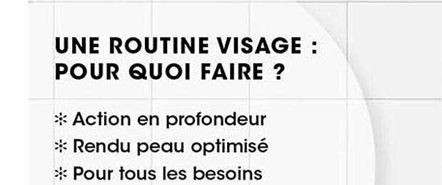 une routine visage