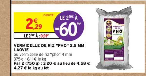 vermicelle de riz pho laovie