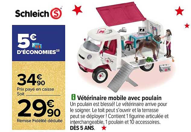 Vétérinaire Mobile Avec Poulain Schleich
