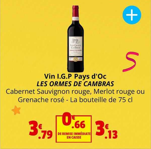 vin igp pays d'oc les ormes de cambras