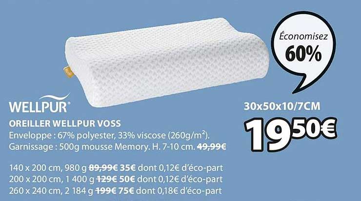 Oreiller Wellpur Voss