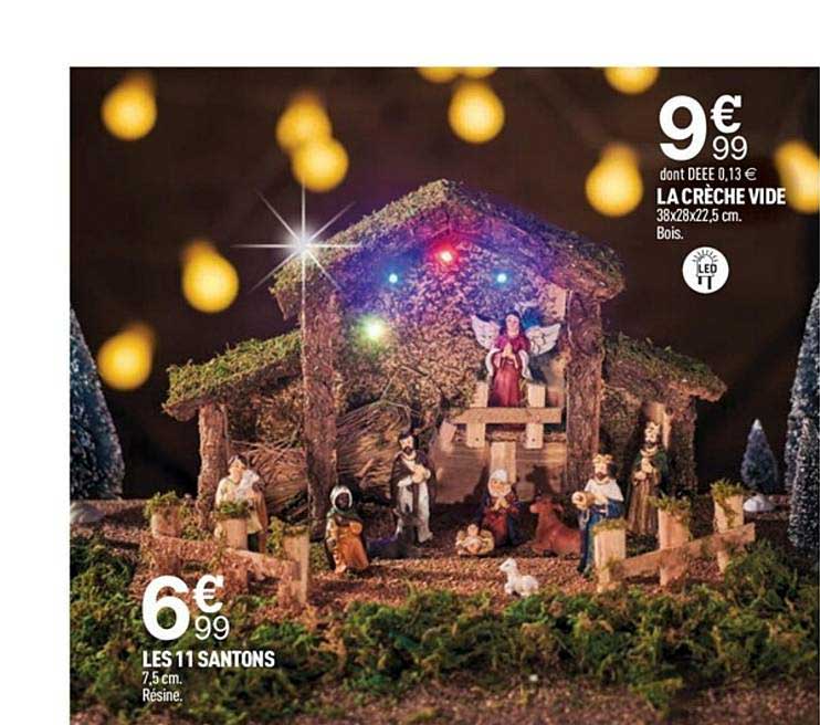11 Santons Crèche Vide
