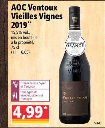 aoc ventoux vieilles vignes 2019