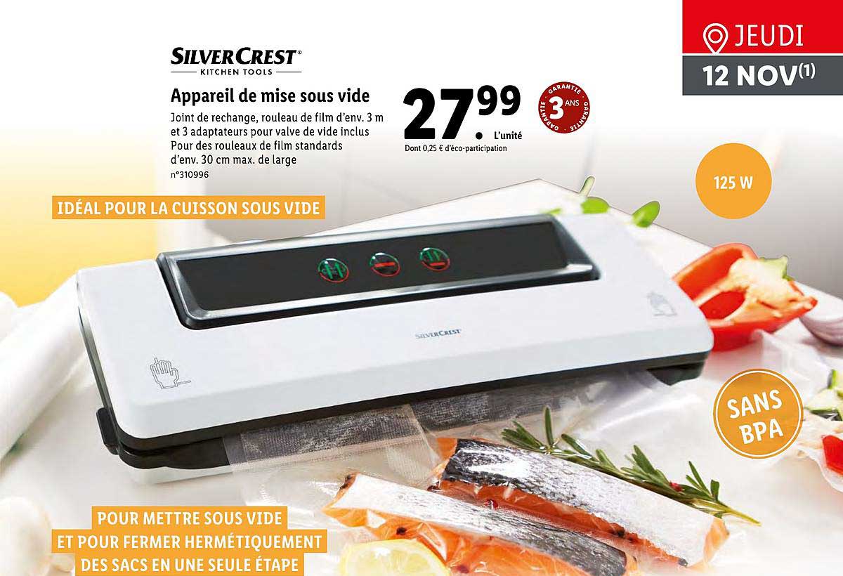 appareil de mise sous vide silvercrest