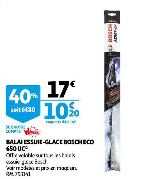 Balai Essuie Glace Bosch Eco 650 Uc