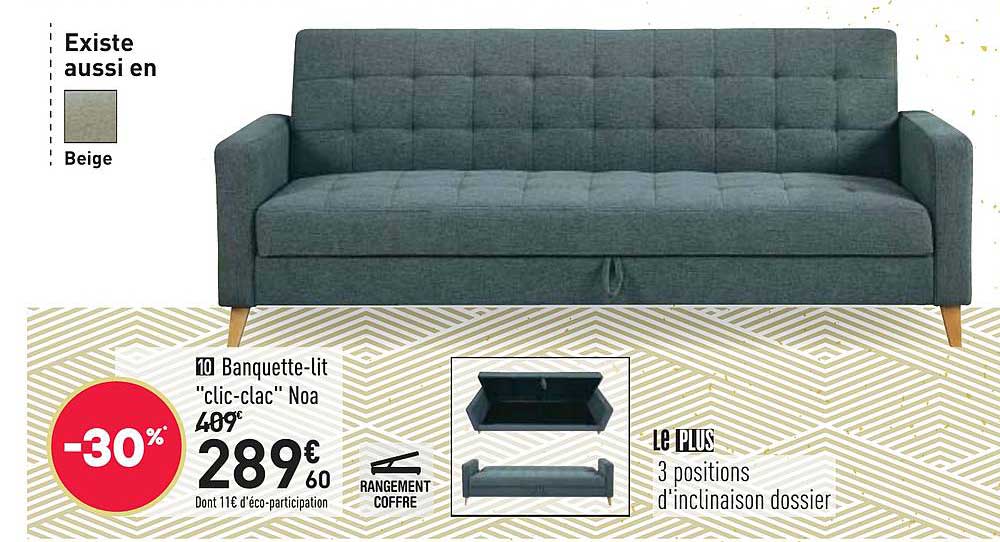 banquette lit clic clac noa