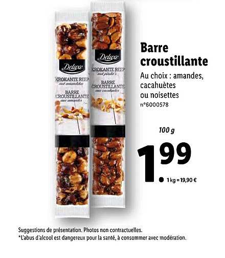 barre croustillante deluxe