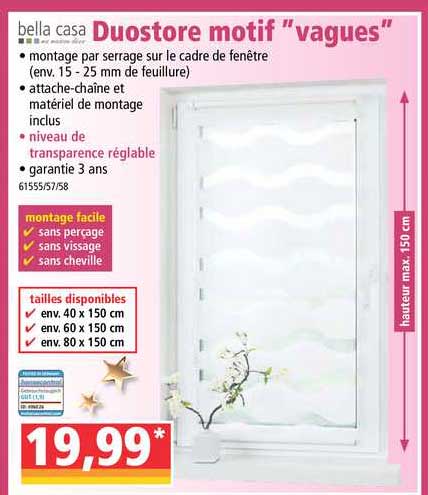 bella casa duostore motif "vagues"