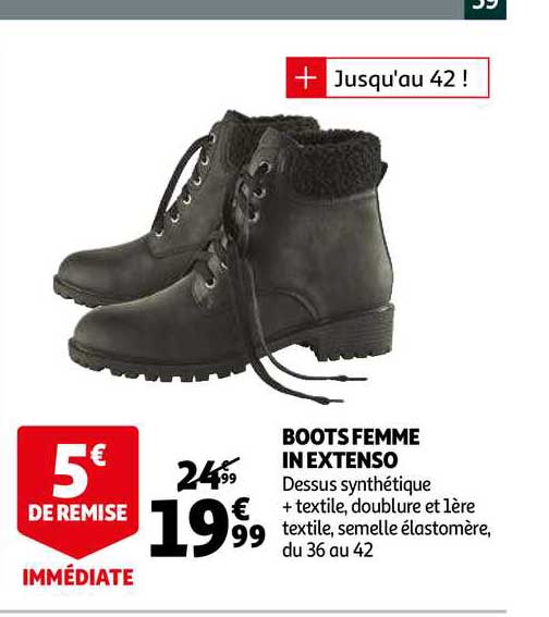 boots femme in extenso