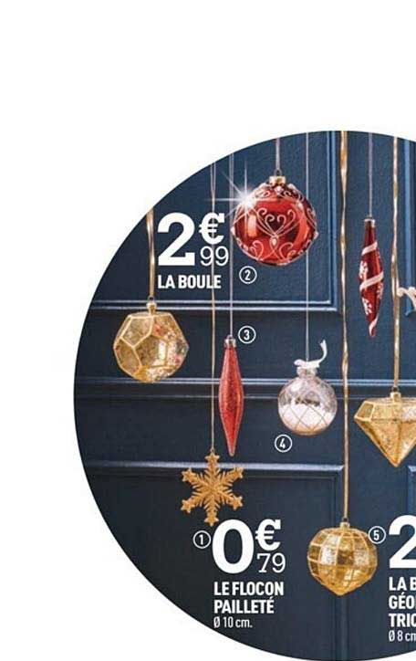 boule flocon pailleté