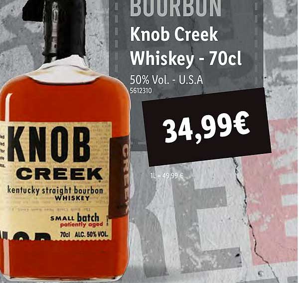 bourbon knob creek whiskey