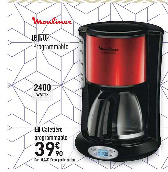 Cafetière Programmable Moulinex