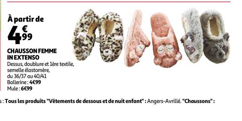 chausson femme in extenso