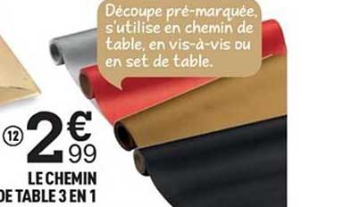Chemin De Table 3 En 1
