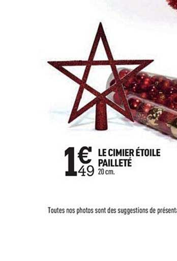 cimier étoile pailleté