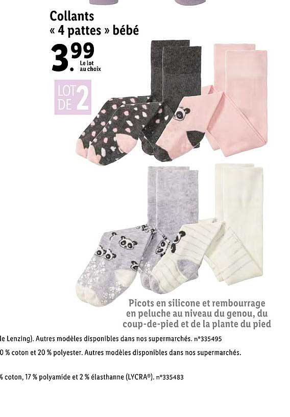 collants 4 pattes bébé