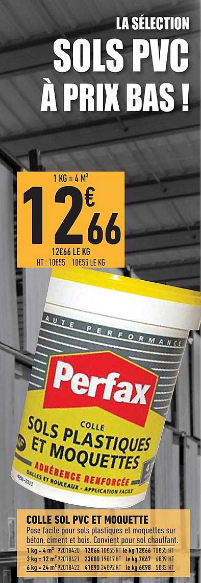 colle sol pvc et moquette