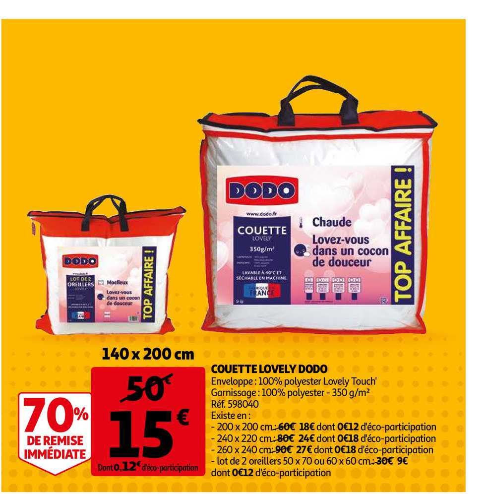 couette lovely dodo 70% remise immédiate