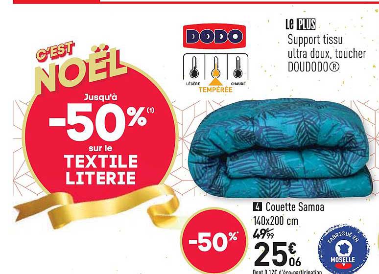 couette samoa 140x200 cm dodo