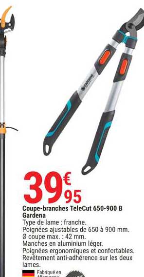 Coupe Branches Telecut 650 900 B Gardena