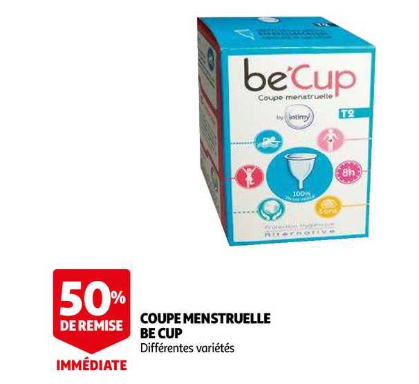 coupe menstruelle be cup 50% de remise immédiate