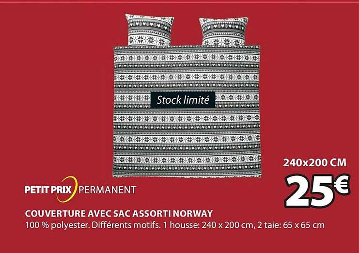 couverture avec sac assorti norway