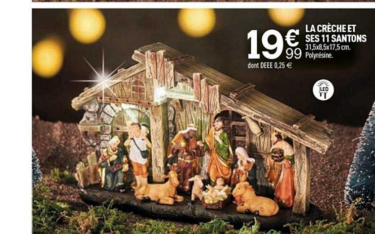 crèche et ses 11 santons